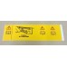 Range Rover Classic tool stowage warning decal