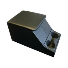 BLACK CUBBY BOX WITH 2x CUP HOLDERS