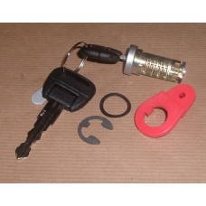 DOOR BARREL LOCK AND KEY ASSY RED CAM