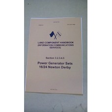 LAND COMPONENT HANDBOOK GENERATOR SET 16/24 NEWTON DERBY