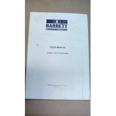  BARRETT 550 HF TRANSCEIVER USER MANUAL