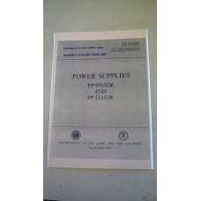 POWER SUPPLIED PP-109/GR AND PP-112/GR MANUAL